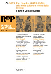 Issue, Rivista di politica : trimestrale di studi, analisi e commenti : 1, 2023, Rubbettino