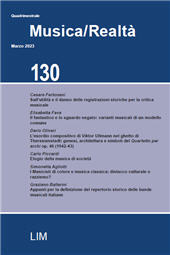 Issue, Musica/Realtà : 130, 1, 2023, Libreria musicale italiana