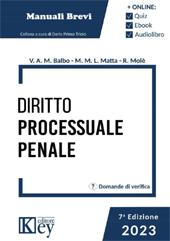 E-book, Diritto processuale penale, Balbo, Valentina Amelia Maria, Key editore