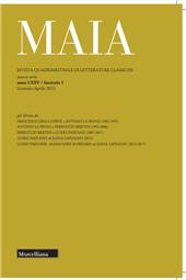 Heft, Maia : rivista di letterature classiche : LXXV, 1, 2023, Morcelliana