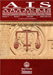 Fascicule, AIS : Ars Iuris Salmanticensis : 11, 1, 2023, Ediciones Universidad de Salamanca