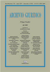 Fascicolo, Archivio giuridico Filippo Serafini : CLV, 4, 2023, Enrico Mucchi Editore