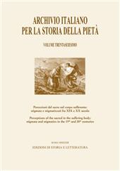 Heft, Archivio italiano per la storia della pietà : XXXVI, 2023, Edizioni di storia e letteratura