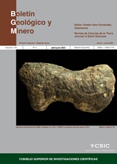 Fascicule, Boletín geológico y minero : 134, 2, 2023, CSIC, Consejo Superior de Investigaciones Científicas