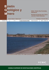 Fascículo, Boletín geológico y minero : 134, 4, 2023, CSIC, Consejo Superior de Investigaciones Científicas