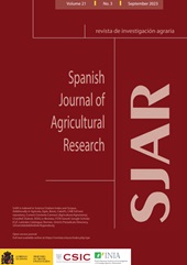 Fascicule, Spanish journal of agricultural research : 21, 3, 2023, CSIC, Consejo Superior de Investigaciones Científicas