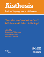 Heft, Aisthesis : pratiche, linguaggi e saperi dell'estetico : 16, 2, 2023, Firenze University Press