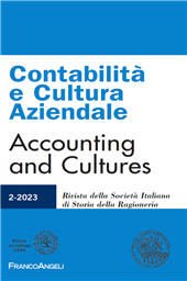 Fascículo, Contabilità e cultura aziendale : rivista della Società Italiana di Storia della Ragioneria : XXIII, 2, 2023, Franco Angeli