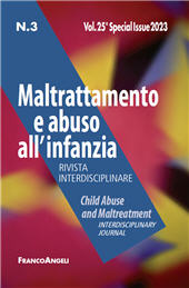 Issue, Maltrattamento e abuso all'infanzia : 25, supplemento 3, 2023, Franco Angeli