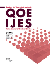Fascicolo, QOE : quaderni dell'osservatorio elettorale = IJES : italian journal of electoral studies : 86, 2, 2023, Firenze University Press