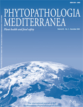 Fascicule, Phytopathologia mediterranea : 62, 3, 2023, Firenze University Press