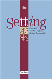Issue, Setting : quaderni di studi psicoanalitici : 46, 2, 2023, Franco Angeli