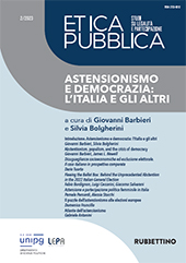 Article, Abstentionism, populism, and the crisis of democracy, Rubbettino