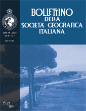 Fascicolo, Bollettino della Società Geografica Italiana : 6, 1, 2023, Firenze University Press