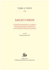 E-book, Sagaci corde : studi di filologia classica per Rosa Maria D'Angelo e Antonino Maria Milazzo, Edizioni di storia e letteratura