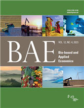 Fascicule, Bio-based and Applied Economics : 12, 4, 2023, Firenze University Press