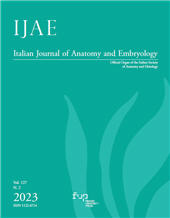 Fascicule, IJAE : Italian Journal of Anatomy and Embryology : 127, 2, 2023, Firenze University Press