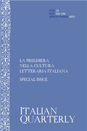 Article, La preghiera e la voce : il lascito della giovane Clelia Barbieri (1847-1870), Rutgers University Department of Italian