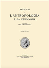 Fascicule, Archivio per l'Antropologia e la Etnologia : CLIII, 2023, Firenze University Press