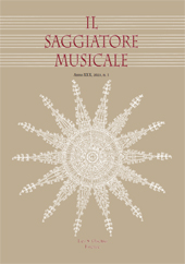 Issue, Il saggiatore musicale : rivista semestrale di musicologia : XXX, 1, 2023, L.S. Olschki