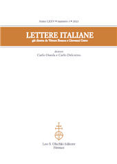 Fascículo, Lettere italiane : LXXV, 3, 2023, L.S. Olschki