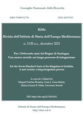 Issue, RiMe : rivista dell'lstituto di Storia dell'Europa Mediterranea : 13 nuova serie, II, Special Issue, 2023, ISEM - Istituto di Storia dell'Europa Mediterranea
