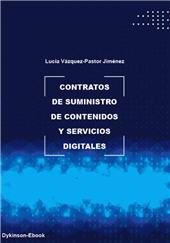 E-book, Contratos de suministro de contenidos y servicios digitales, Vázquez-Pastor Jiménez, Lucia, Dykinson