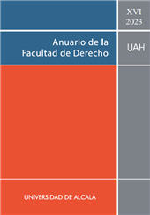 Heft, Anuario de la Facultad de derecho de la Universidad de Alcalá : XVI, 2023, Dykinson
