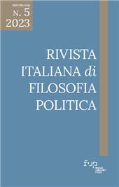 Fascicule, Rivista italiana di filosofia politica : 5, 2023, Firenze University Press