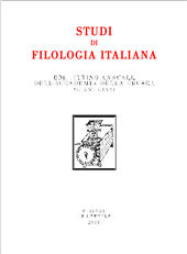 Issue, Studi di filologia italiana : LXXXI, 2023, Le Lettere