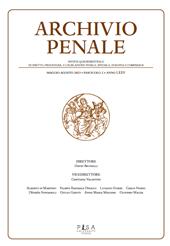 Artikel, La scena processuale e l'uomo scomparso, Pisa University Press