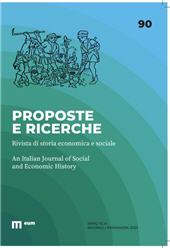 Fascículo, Proposte e ricerche : economia e società nella storia dell'Italia centrale : 90, 1, 2023, EUM-Edizioni Università di Macerata