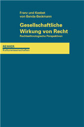 eBook, Gesellschaftliche Wirkung von Recht : rechtsethnologische Perspektiven, Dietrich Reimer Verlag GmbH