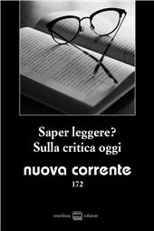 Heft, Nuova corrente : rivista di letteratura e filosofia : 172, 2, 2023, Interlinea