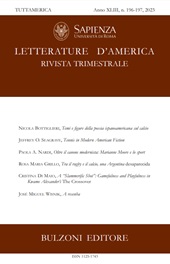 Fascicule, Letterature d'America : rivista trimestrale : XLIII, 196/197, 2023, Bulzoni
