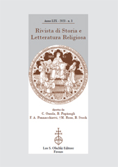 Fascicolo, Rivista di storia e letteratura religiosa : LIX, 3, 2023, L.S. Olschki