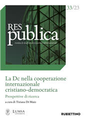 Fascicule, Res Publica : rivista di studi storico politici internazionali : 33, 1, 2023, Rubbettino