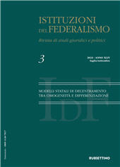 Articolo, Il modello regionale italiano e la prospettiva del regionalismo differenziato, Rubbettino