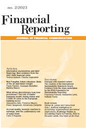 Article, strong dialogue with standard setters strong The creation of the International Sustainability Standards Board : evidence from the steps undertaken by the IFRS Foundation for Sustainability Reporting, Franco Angeli