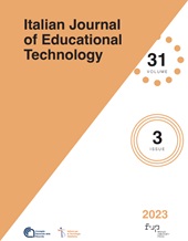 Fascicolo, Italian journal of educational technology : 31, 3, 2023, Firenze University Press