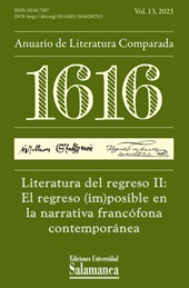 Heft, 1616 : Anuario de Literatura Comparada : 13, 2023, Ediciones Universidad de Salamanca