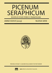 Heft, Picenum Seraphicum : rivista di studi storici e francescani : XXXVII, 2023, EUM-Edizioni Università di Macerata