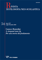 Artículo, Bontadini resistente? : essere o non essere fascista, Vita e Pensiero