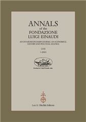 Issue, Annals of the Fondazione Luigi Einaudi : an Interdisciplinary Journal of Economics, History and Political Science : LVII, 1, 2023, L.S. Olschki