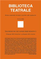Issue, Biblioteca teatrale : rivista semestrale di studi e ricerche sullo spettacolo : 140, 2, 2023, Bulzoni