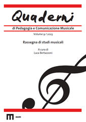 Issue, Quaderni di Pedagogia e Comunicazione Musicale : 9, 2023, EUM-Edizioni Università di Macerata