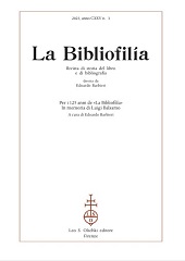 Article, Introduzione, L.S. Olschki