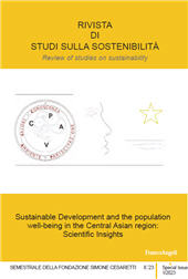 Issue, Rivista di studi sulla sostenibilità : XIII, 1 special issue, 2023, Franco Angeli