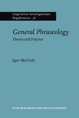 E-book, General Phraseology, Mel'čuk, Igor, John Benjamins Publishing Company