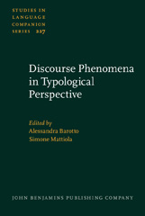 eBook, Discourse Phenomena in Typological Perspective, John Benjamins Publishing Company
